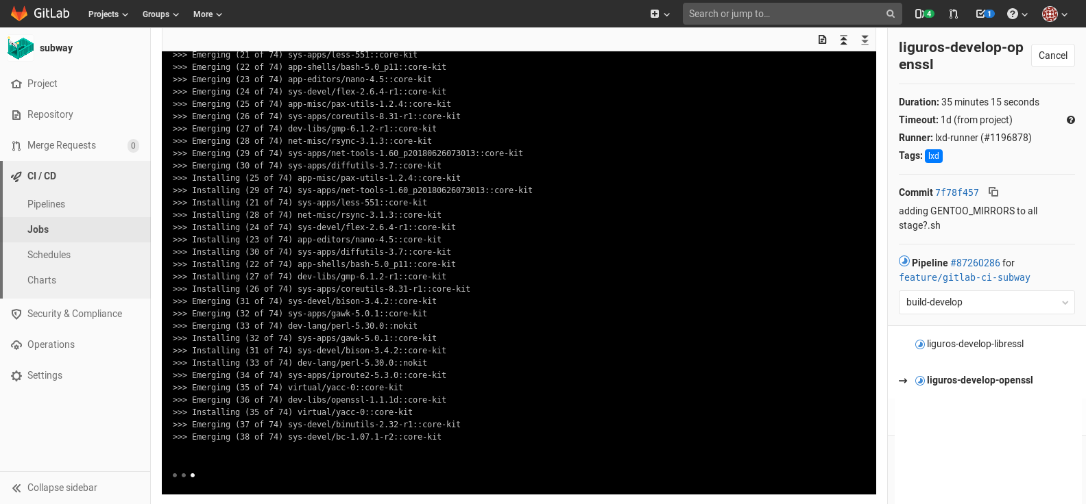 BaldEagleOS installation image generation pipeline